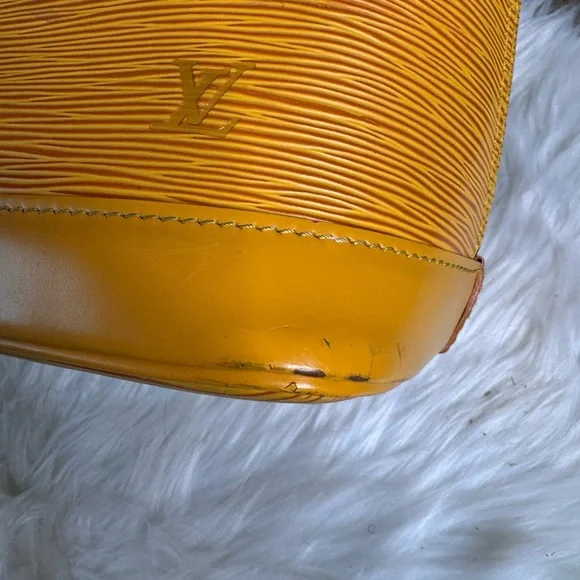 SOLD LV Alma Yellow Epi Leather Handbag - Picture 8 of 17